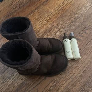 UGG boots + UGG sheep skin protector and refresher
